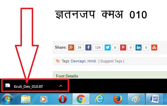 hindi font for microsoft word 2010